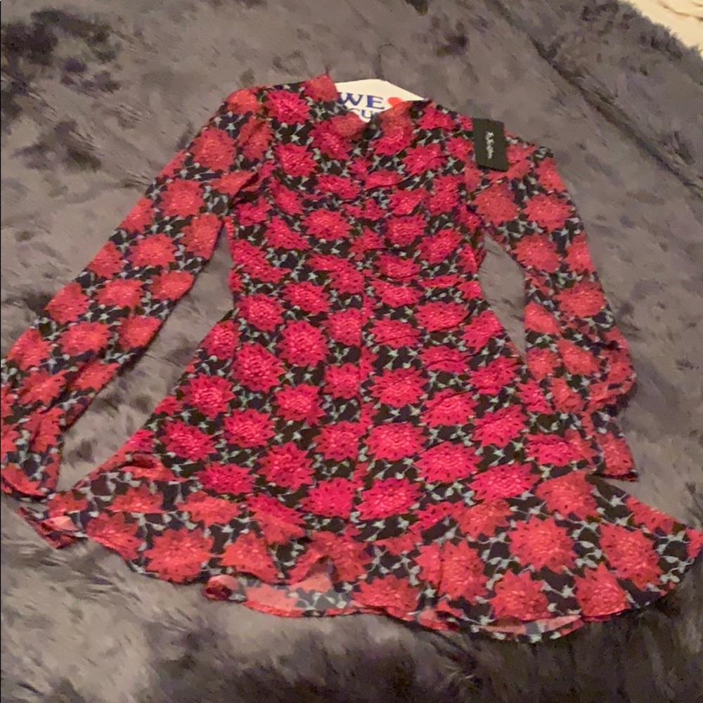 NWT For Love and Lemons Clover Mini Dress - Picture 5 of 6
